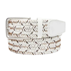 Thắt lưng Golf nam Albartross Camden – White/Grey