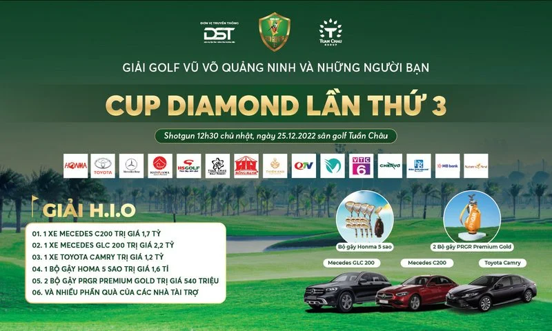HS Golf tài trợ giải golf Vũ - Võ Quảng Ninh và những người bạn Cup Diamond lần thứ 3