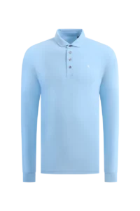 Áo Polo Golf nam dài tay Chervo Alzato A0012 – Blue 5006