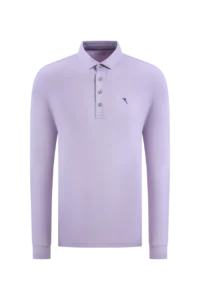 Áo Polo Golf nam dài tay Chervo Alzato A0012 – Purple 7008