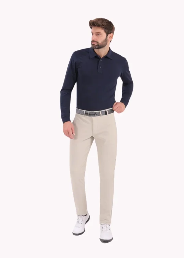 Quần dài Golf nam Chervo Secondo 64685 - Cream 438