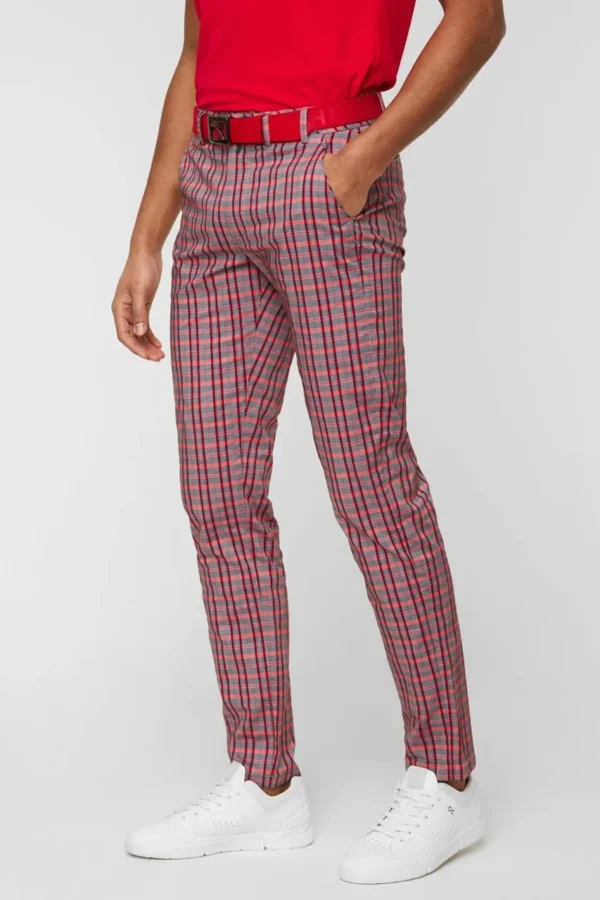 Quần dài Golf nam Chervo Stelo 64951 - Caro Red 10H