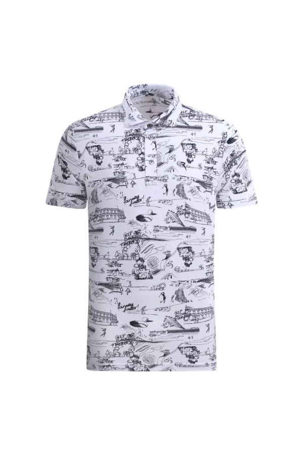Áo Polo Golf nam Chervo Albergo A1166 - White 071A