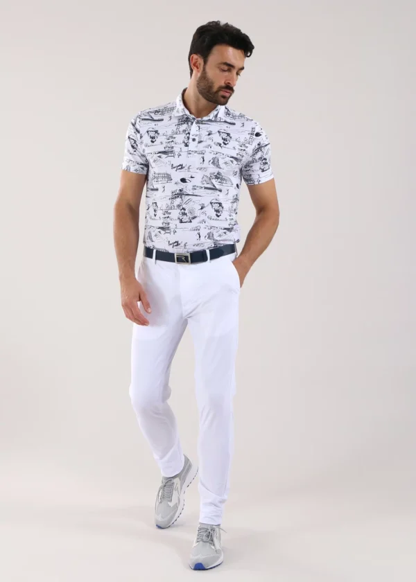 Áo Polo Golf nam Chervo Albergo A1166 - White 071A