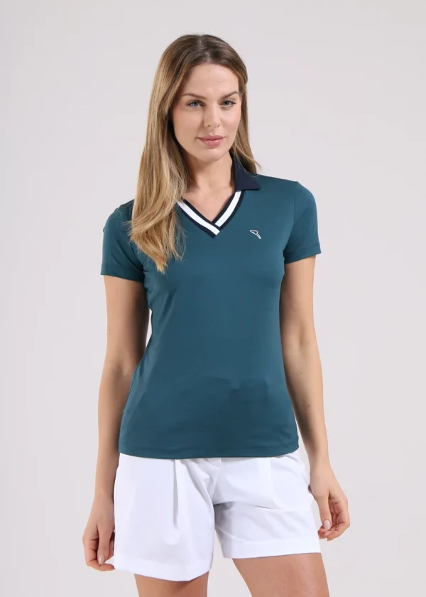 Áo Polo Golf nữ Chervo Ambrose A1159 - Blue 95E