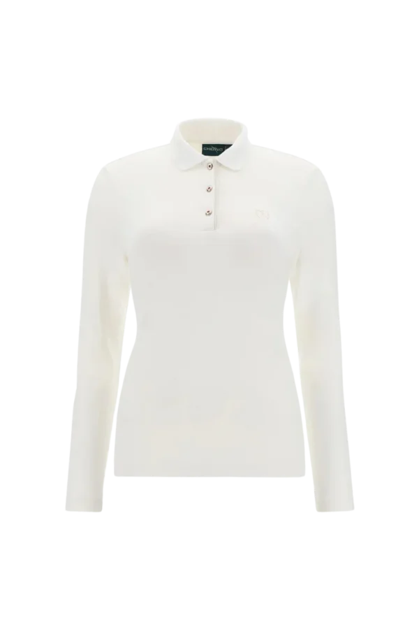 Áo Polo Golf nữ dài tay Chervo Afraid 63907 - Dark Red 793