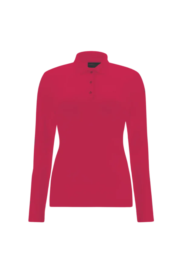 Áo Polo Golf nữ dài tay Chervo Afraid 63907 - Dark Red 793