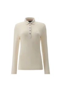 Áo Polo Golf nữ dài tay Chervo Alca 64610 – White 103