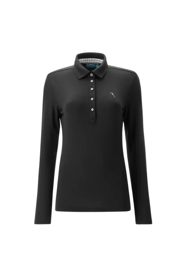 Áo Polo Golf nữ dài tay Chervo Alca 64610 - Black 999