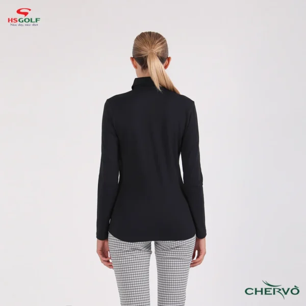 Áo Polo Golf nữ dài tay Chervo Alca 64610 - Black 999