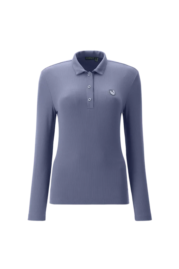 Áo Polo Golf nữ dài tay Chervo Aleika 65138 - Blue 576