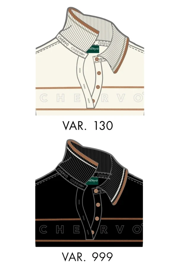 Áo Polo Golf nữ dài tay Chervo Along 63911 - Black 999