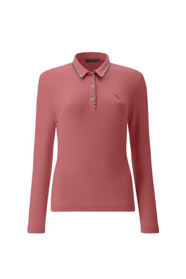 Áo Polo Golf nữ dài tay Chervo Amira 65140 - Pink 789