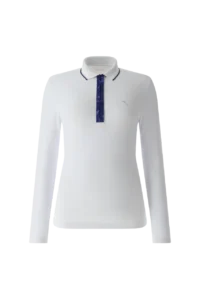 Áo Polo Golf nữ dài tay Chervo Attraente 64721 – White 100