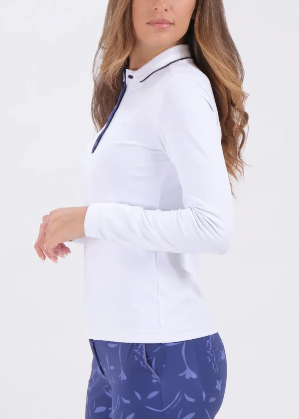 Áo Polo Golf nữ dài tay Chervo Attraente 64721 - Green 612