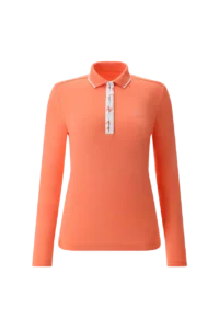 Áo Polo Golf nữ dài tay Chervo Attraente 64721 – Orange 346
