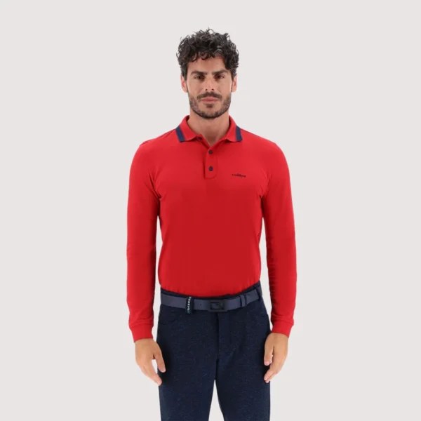 Áo Polo Golf nam dài tay Chervo Auge 63891 - Yellow 212