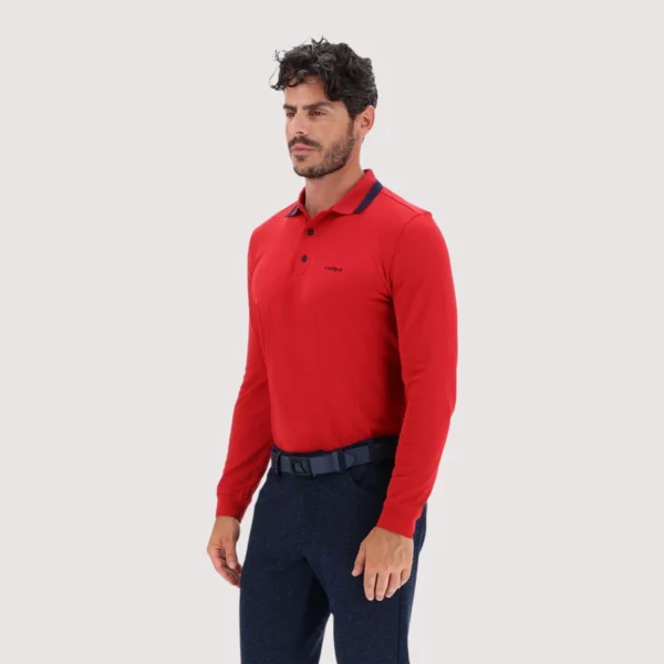 Áo Polo Golf nam dài tay Chervo Auge 63891 - Yellow 212