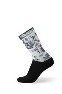 Tất Golf Unisex Chervo Beprint B0449 – White 071A