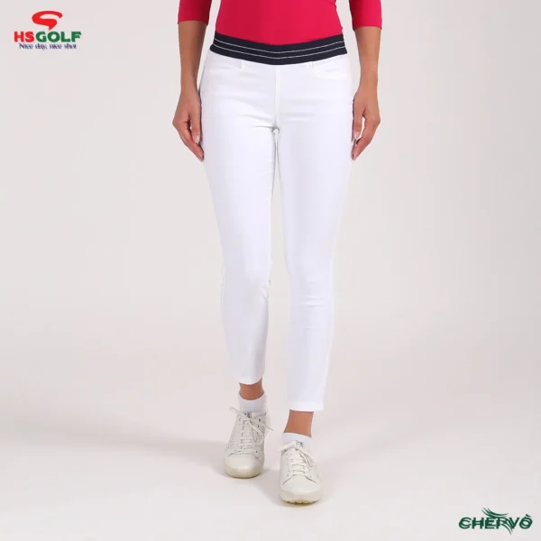 Quần dài Golf nữ Chervo Salone 64351 - White 100