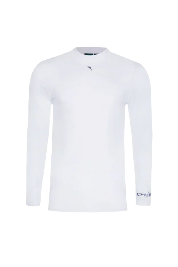Áo Golf nam dài tay Chervo Tamtam - White 100