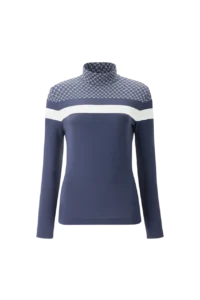 Áo Golf nữ cao cổ Chervo Together 65125 – Blue 576