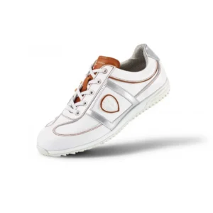 Giày Golf nam Duca Firenze 10507 – White/Silver/Cognac
