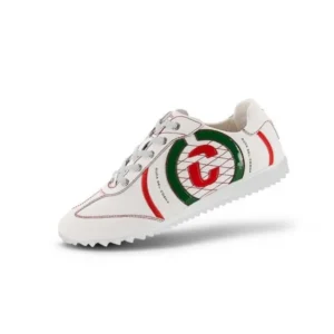 Giày Golf nam Duca Kuba 10505 – White/Green/Red