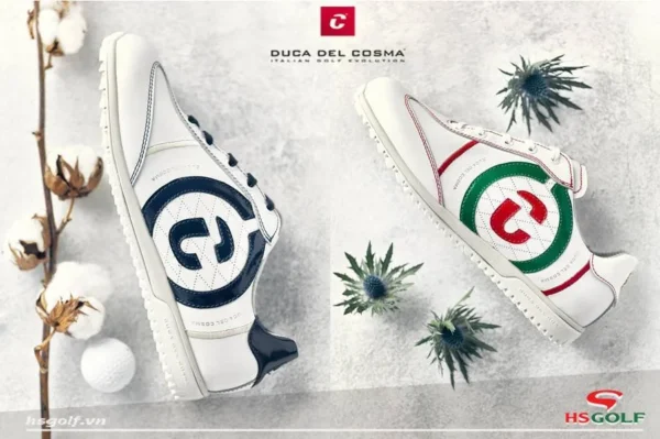 Giày Golf nam Duca Kuba 10504 - White/Navy