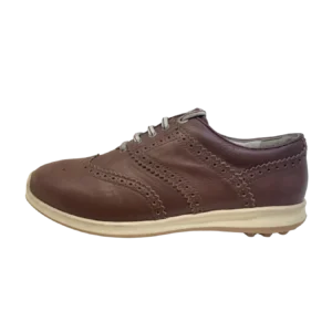 Giày Golf nam Lottusse T2160 | Soccer Conac – Brown Red