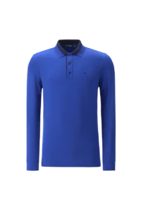 Áo Polo Golf nam dài tay Chervo Aldino 64621 – Blue 588