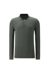 Áo Polo Golf nam dài tay Chervo Aldino 64621 – Green Moss 661