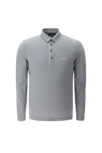 Áo Polo Golf nam dài tay Chervo Allegro 62465 – Grey 36L