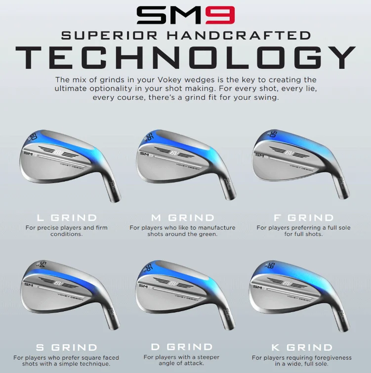 Sole Grind các loại gậy wedge của thương hiệu Vokey