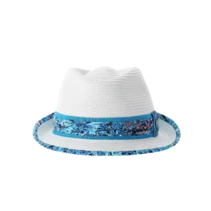 Mũ Golf rộng vành nữ Chervo Wasa 64411 – White Blue 51F