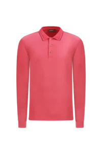 Áo Polo Golf nam dài tay Chervo Alfabeto A1197 – Pink 7007