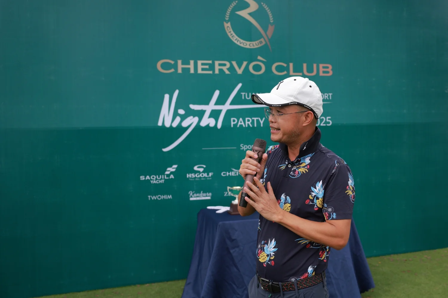 Trưởng BTC Phạm Viết Thắng - Chủ tịch HS Golf Vietnam phát biểu