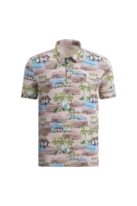 Áo Polo Golf nam Chervo Artistica A1266 – Light Brown 102D