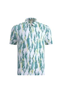 Áo Polo Golf nam Chervo Artistica A1266 – White Green 103F