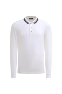 Áo polo Golf nam dài tay Chervo Arborio A1273 – White 145