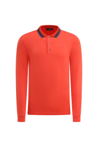Áo polo Golf nam dài tay Chervo Arborio A1273 – Orange 350