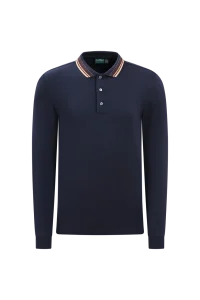 Áo polo Golf nam dài tay Chervo Arborio A1273 – Blue 599